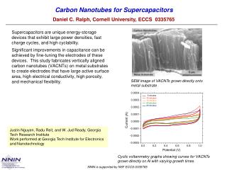 Carbon Nanotubes for Supercapacitors