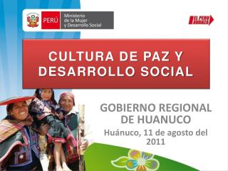 CULTURA DE PAZ Y DESARROLLO SOCIAL