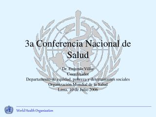 3a Conferencia Nacional de Salud