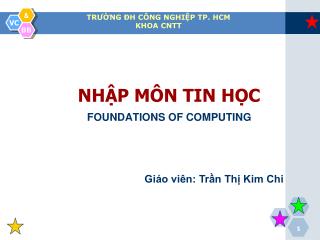 TRƯỜNG ĐH CÔNG NGHIỆP TP. HCM KHOA CNTT