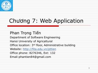 Chương 7: Web Application