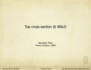 Top cross-section @ NNLO