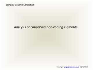 Lamprey Genome Consortium