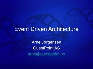 Event Driven Architecture