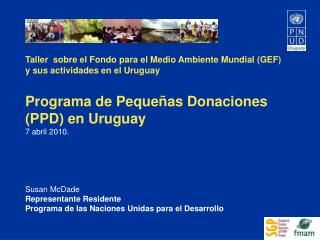 Taller sobre el Fondo para el Medio Ambiente Mundial (GEF) y sus actividades en el Uruguay