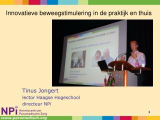 Tinus Jongert lector Haagse Hogeschool directeur NPi