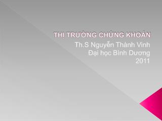 THỊ TRƯỜNG CHỨNG KHOÁN