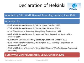 Declaration of Helsinki