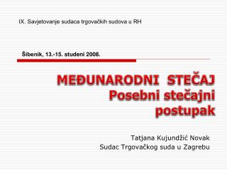 Tatjana Kujundžić Novak Sudac Trgovačkog suda u Zagrebu