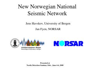 New Norwegian National Seismic Network