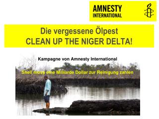 Die vergessene Ölpest CLEAN UP THE NIGER DELTA!