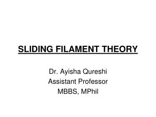 SLIDING FILAMENT THEORY