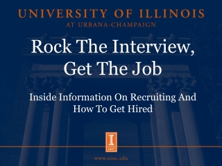 Rock The Interview, Get The Job Inside Information On Recruiting And How To Get Hired