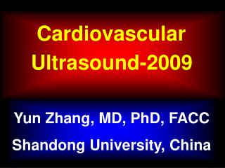Cardiovascular Ultrasound- 2009