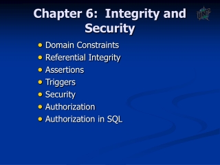 Chapter 6: Integrity and Security