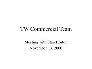TW Commercial Team