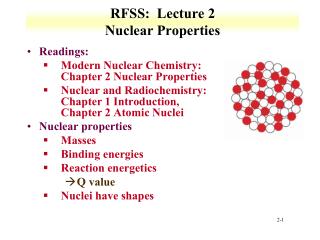 RFSS: Lecture 2 Nuclear Properties