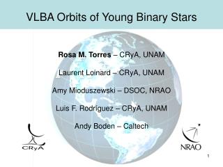 VLBA Orbits of Young Binary Stars