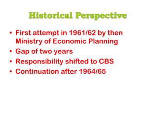 Historical Perspective