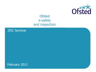 Ofsted e-safety and inspection