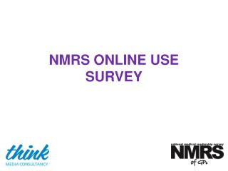 NMRS ONLINE USE SURVEY