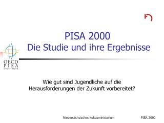 PISA 2000 Die Studie und ihre Ergebnisse