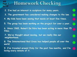 Homework Checking