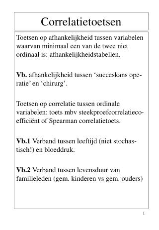 Correlatietoetsen