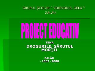 GRUPUL ŞCOLAR “ VOIEVODUL GELU “ ZALĂU
