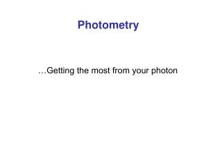 Photometry