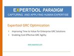 Expertool GRC Optimization