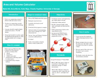 Area and Volume Calculator