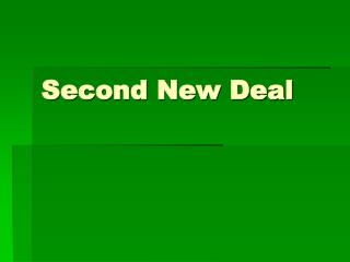 Second New Deal