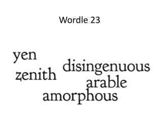 Wordle 23