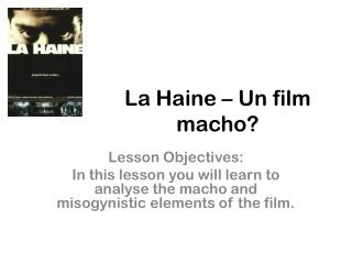 La Haine – Un film macho?