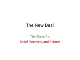 The New Deal