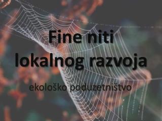 Fine niti lokalnog razvoja