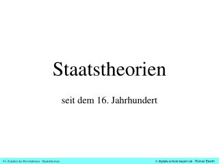 Staatstheorien