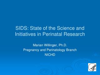 SIDS: State of the Science and Initiatives in Perinatal Research