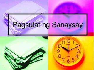 Pagsulat ng Sanaysay