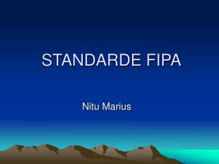 STANDARDE FIPA