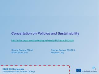 Concertation on Policies and Sustainability