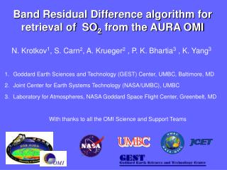 Band Residual Difference algorithm for retrieval of SO 2 from the AURA OMI
