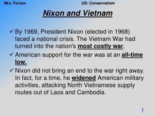 Nixon and Vietnam