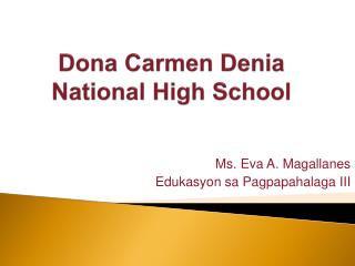 Dona Carmen Denia National High School