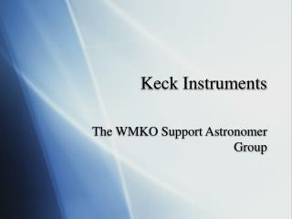 Keck Instruments