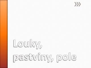 Louky, pastviny, pole