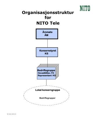 Organisasjonsstruktur for NITO Tele