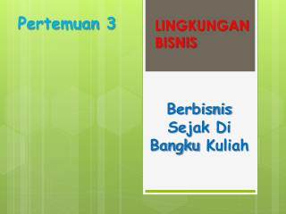 Berbisnis Sejak Di Bangku Kuliah