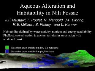 Aqueous Alteration and Habitability in Nili Fossae